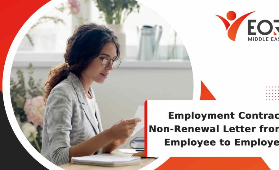 Employment Contract Non-Renewal Letter from Employee to Employer